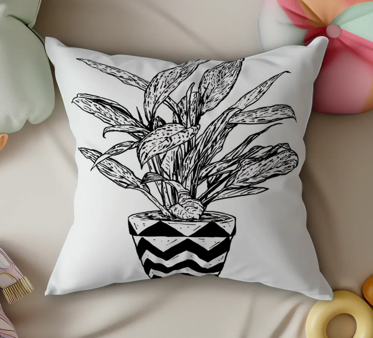 Chinese Evergreen cuscino da Nick Cocozza