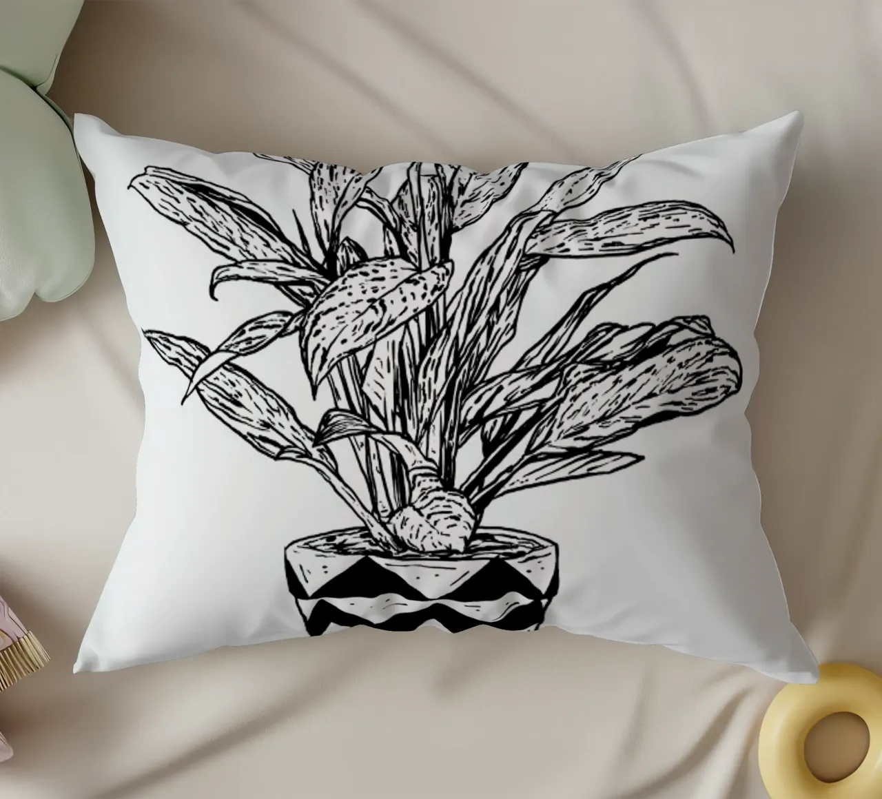 Chinese Evergreen cuscino da Nick Cocozza