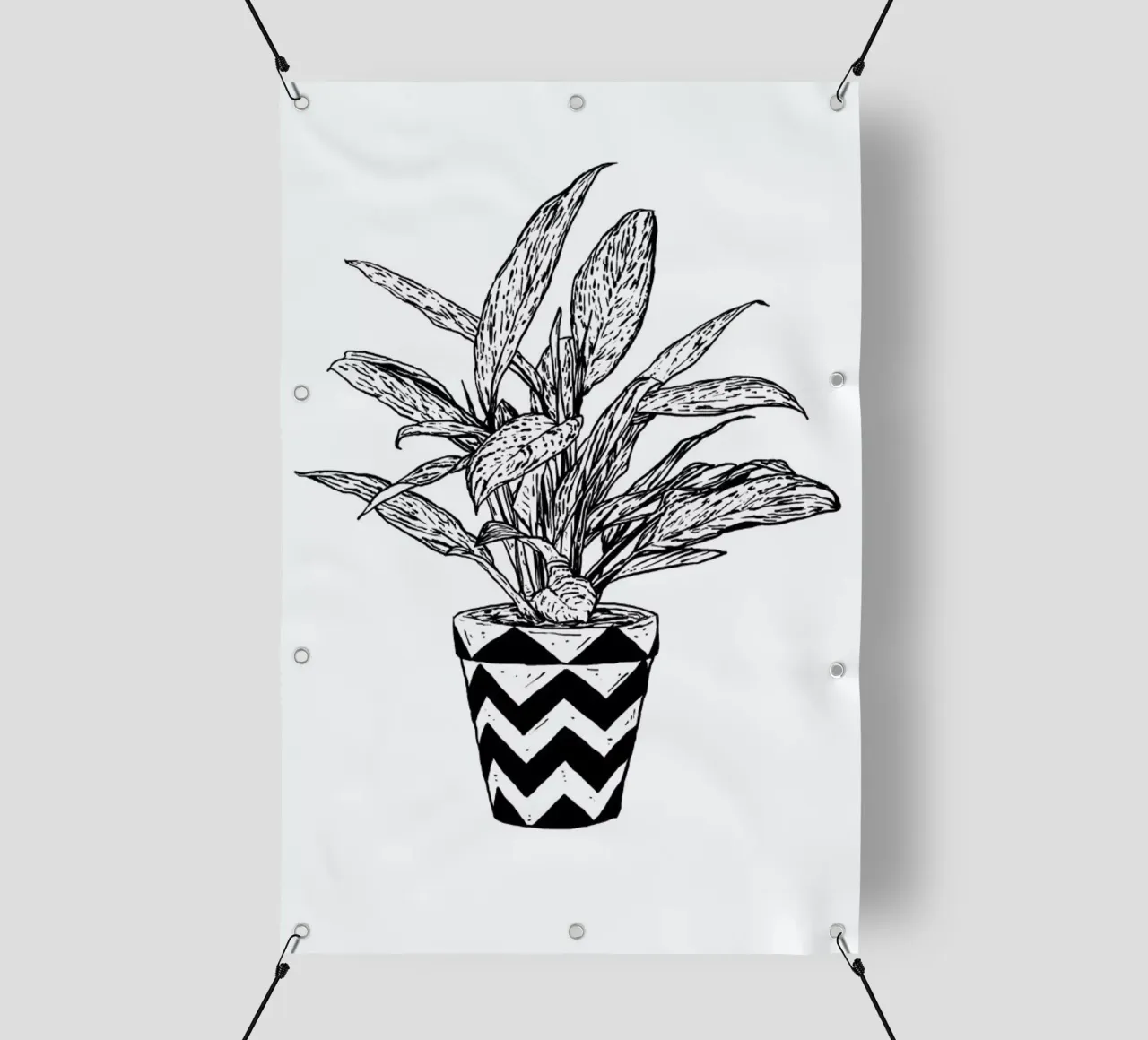 Chinese Evergreen telo in pvc da Nick Cocozza