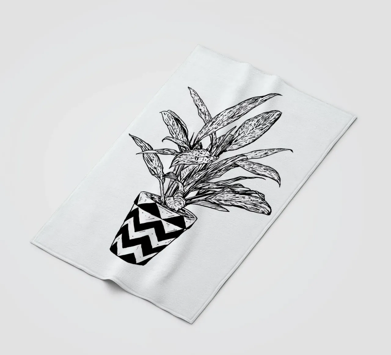 Chinese Evergreen fleece blanket by Nick Cocozza