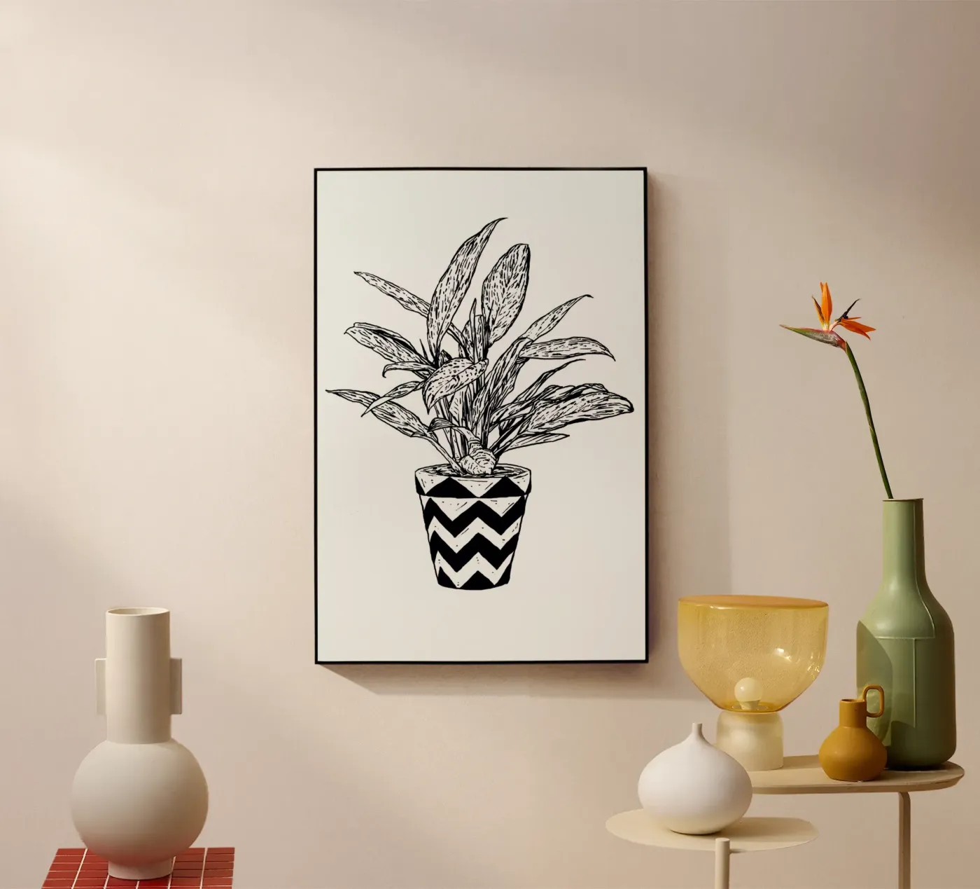 Chinese Evergreen plexiglass da Nick Cocozza