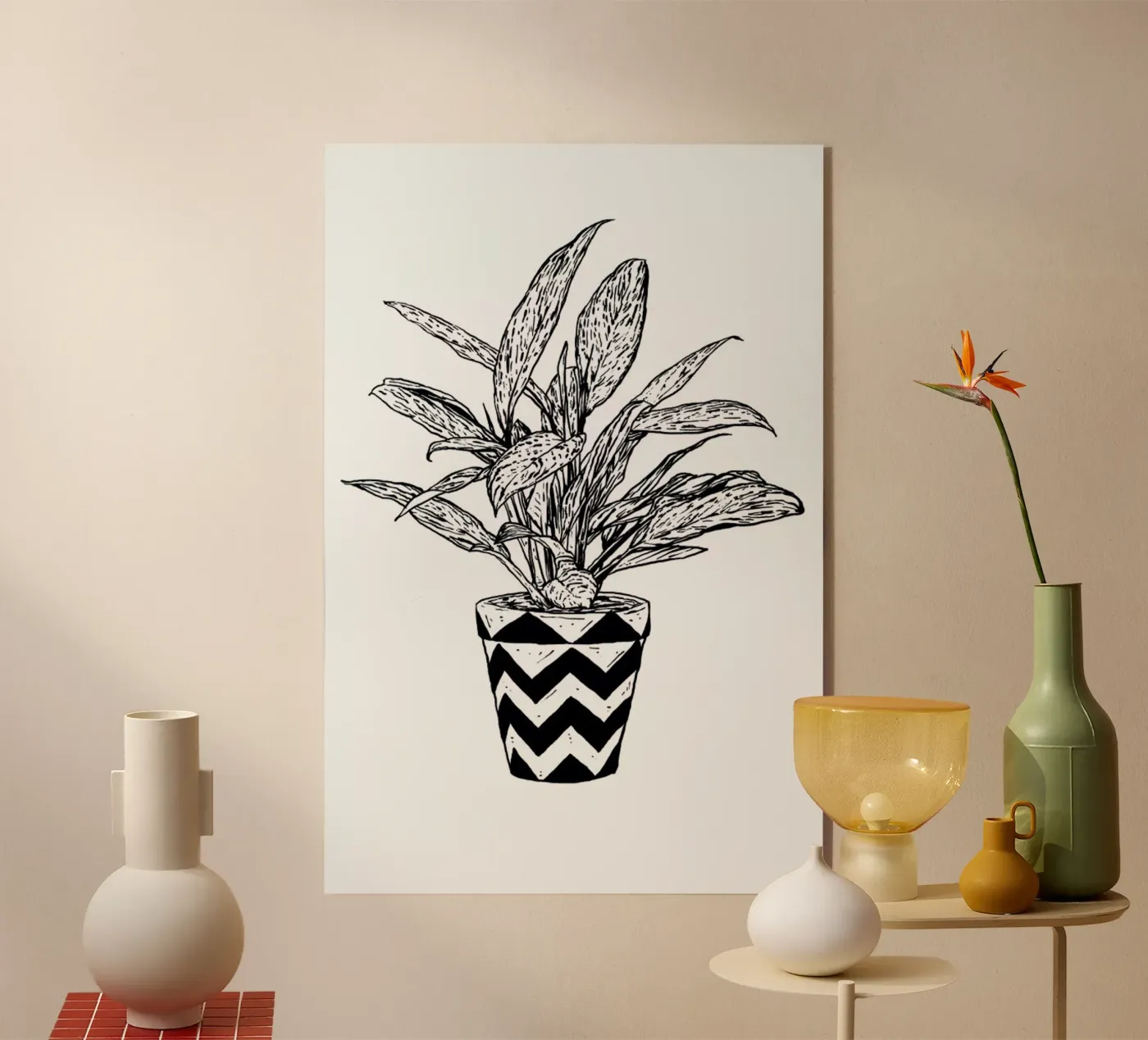 Chinese Evergreen plexiglass da Nick Cocozza