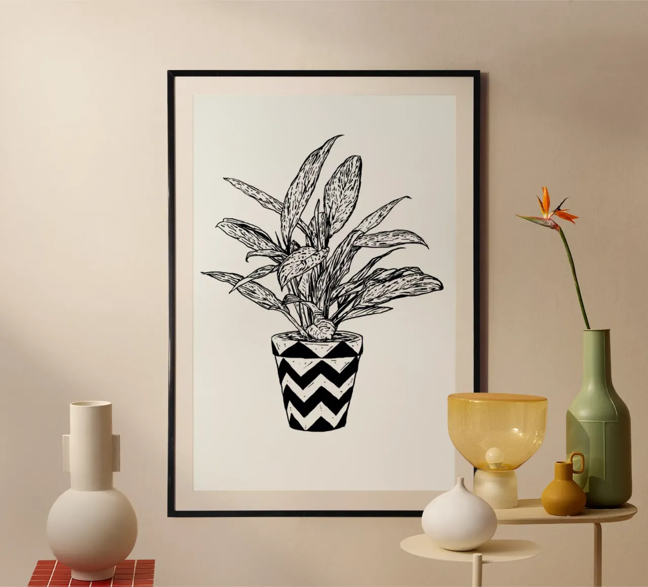 Chinese Evergreen carta hahnemühle da Nick Cocozza
