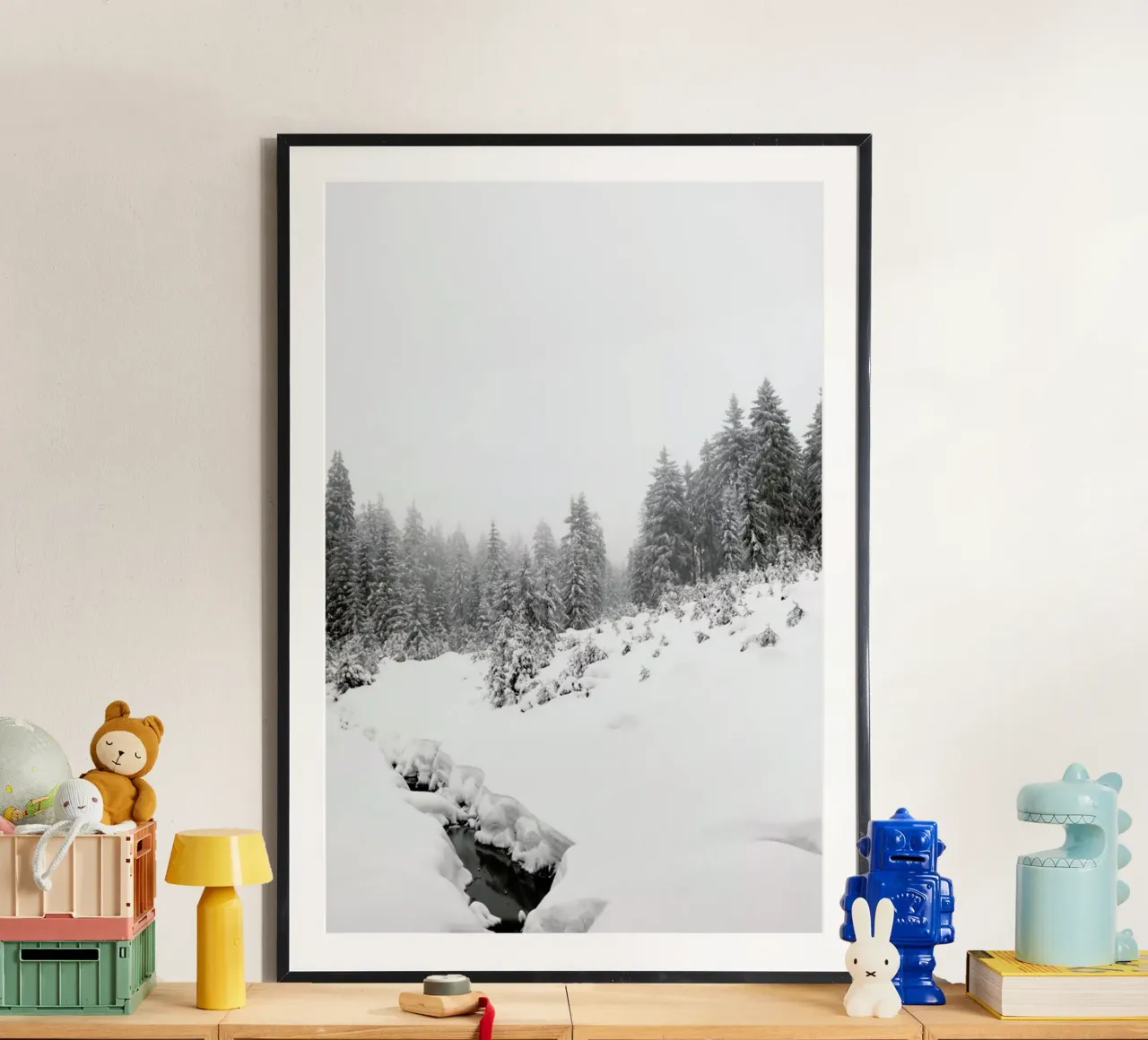 Black River, White Winter Forest hahnemühle de Studio Nahili