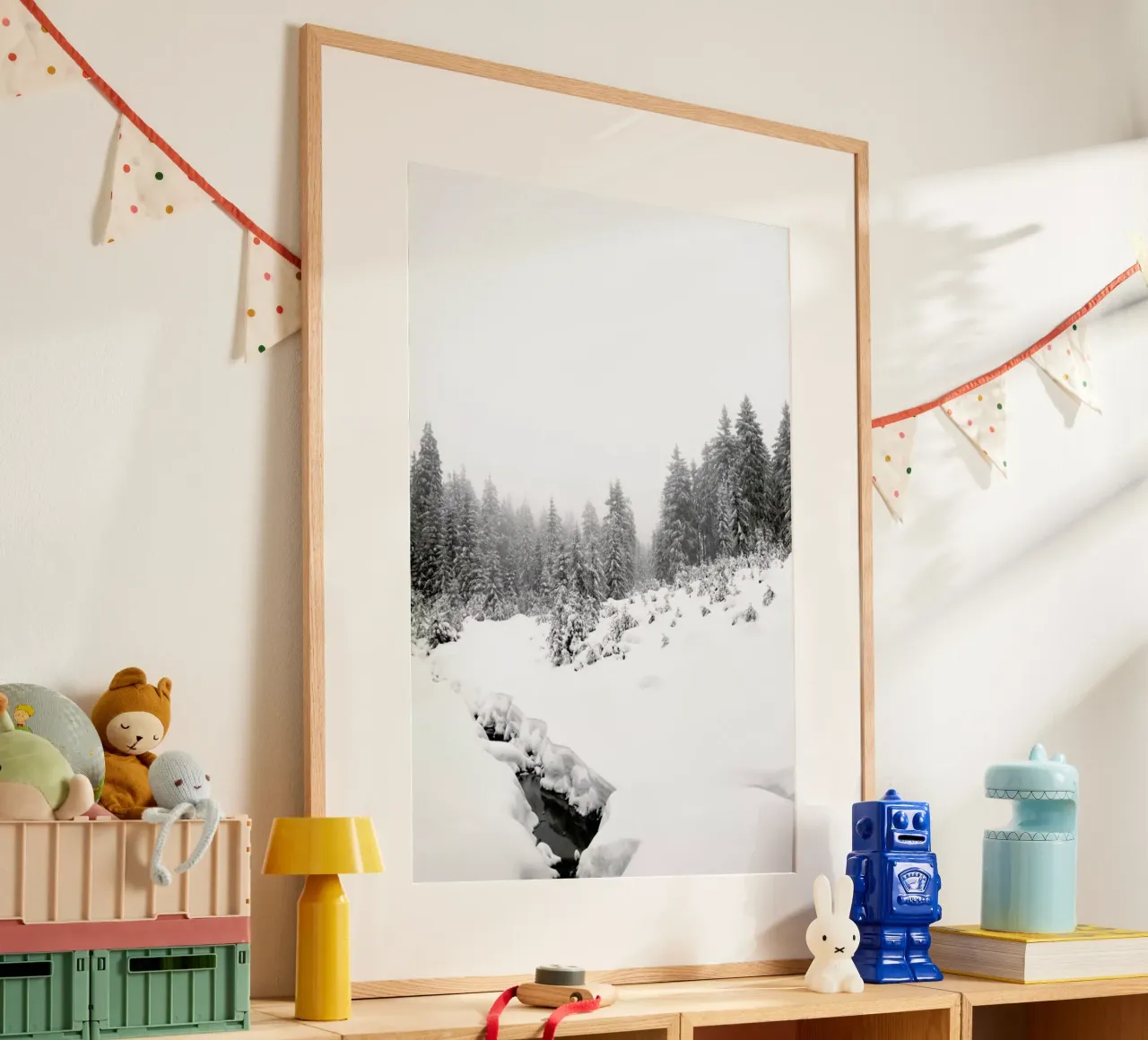 Black River, White Winter Forest hahnemühle de Studio Nahili