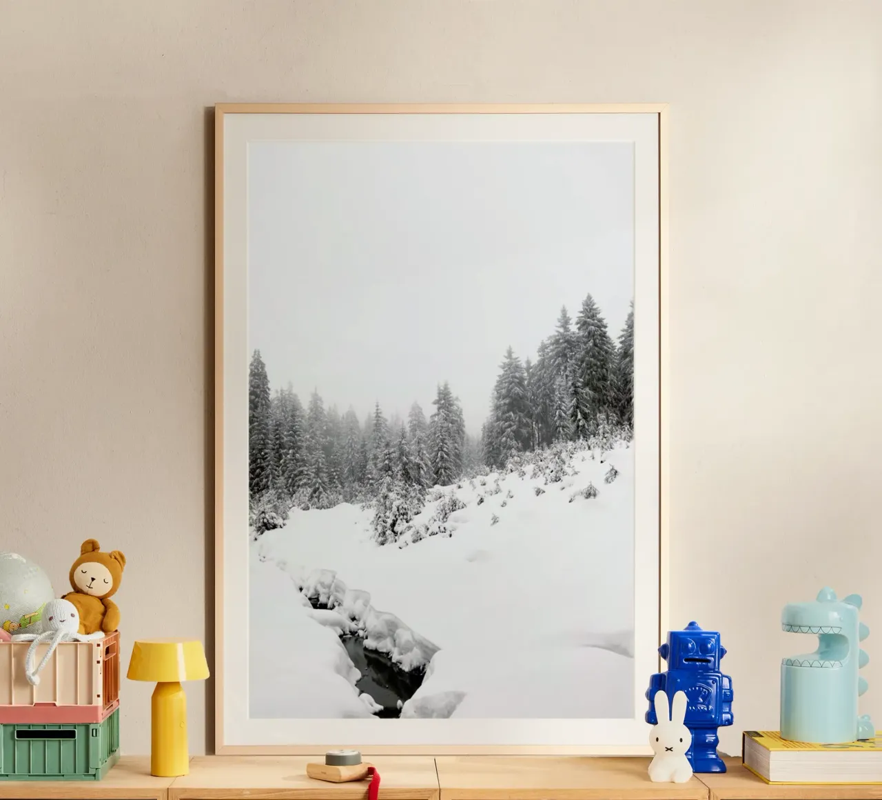 Black River, White Winter Forest hahnemühle de Studio Nahili