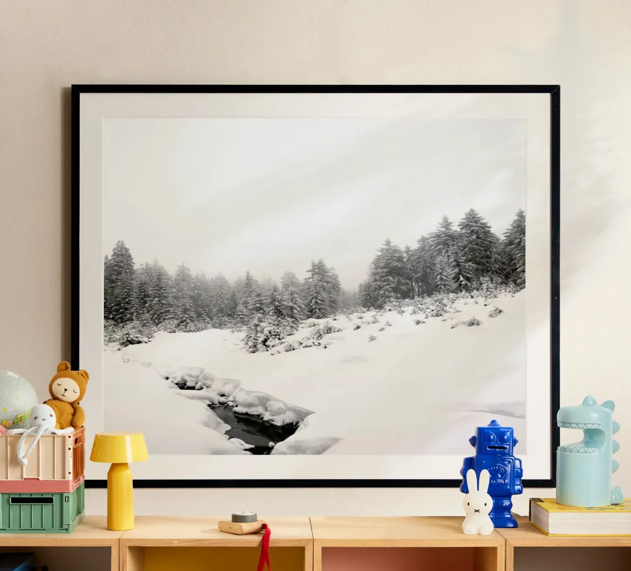 Black River, White Winter Forest hahnemühle de Studio Nahili