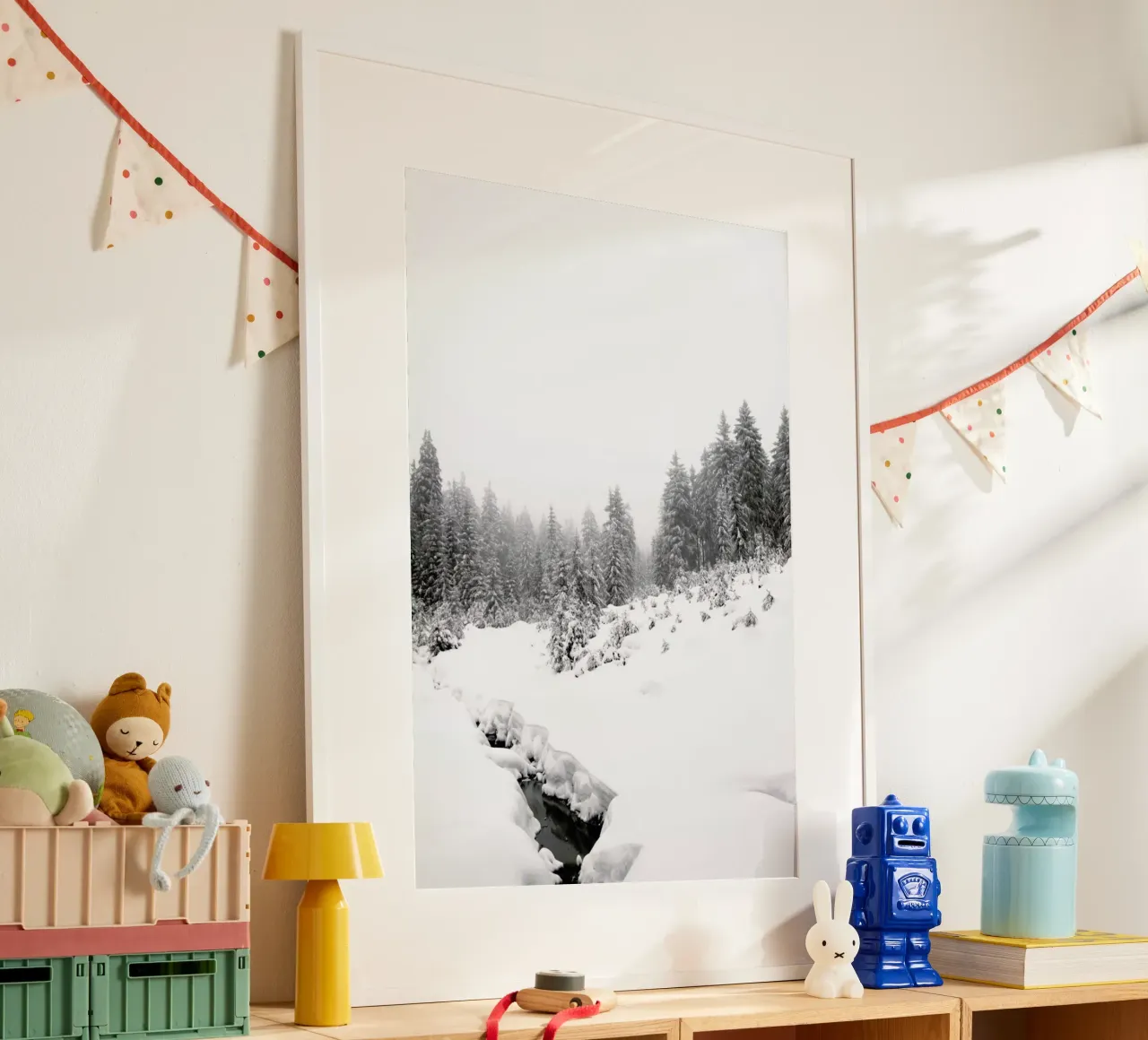 Black River, White Winter Forest hahnemühle de Studio Nahili