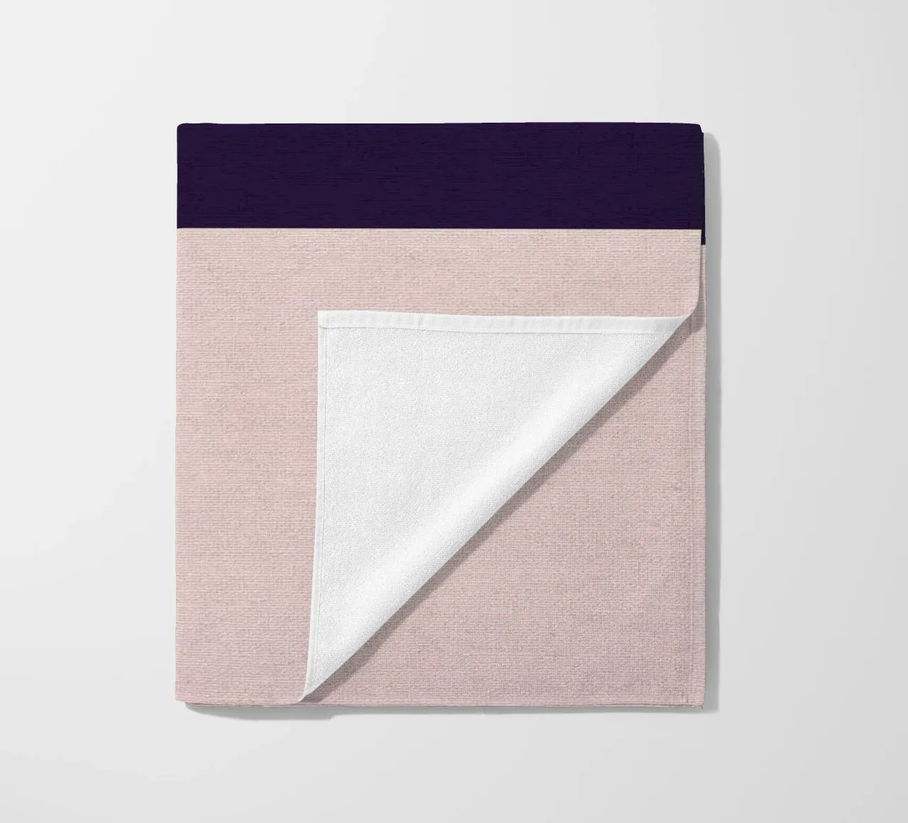 Mid-Century Bohemian Geometry • Summer Fields in Pink, Green beach towel by Dominique Vari Abstract