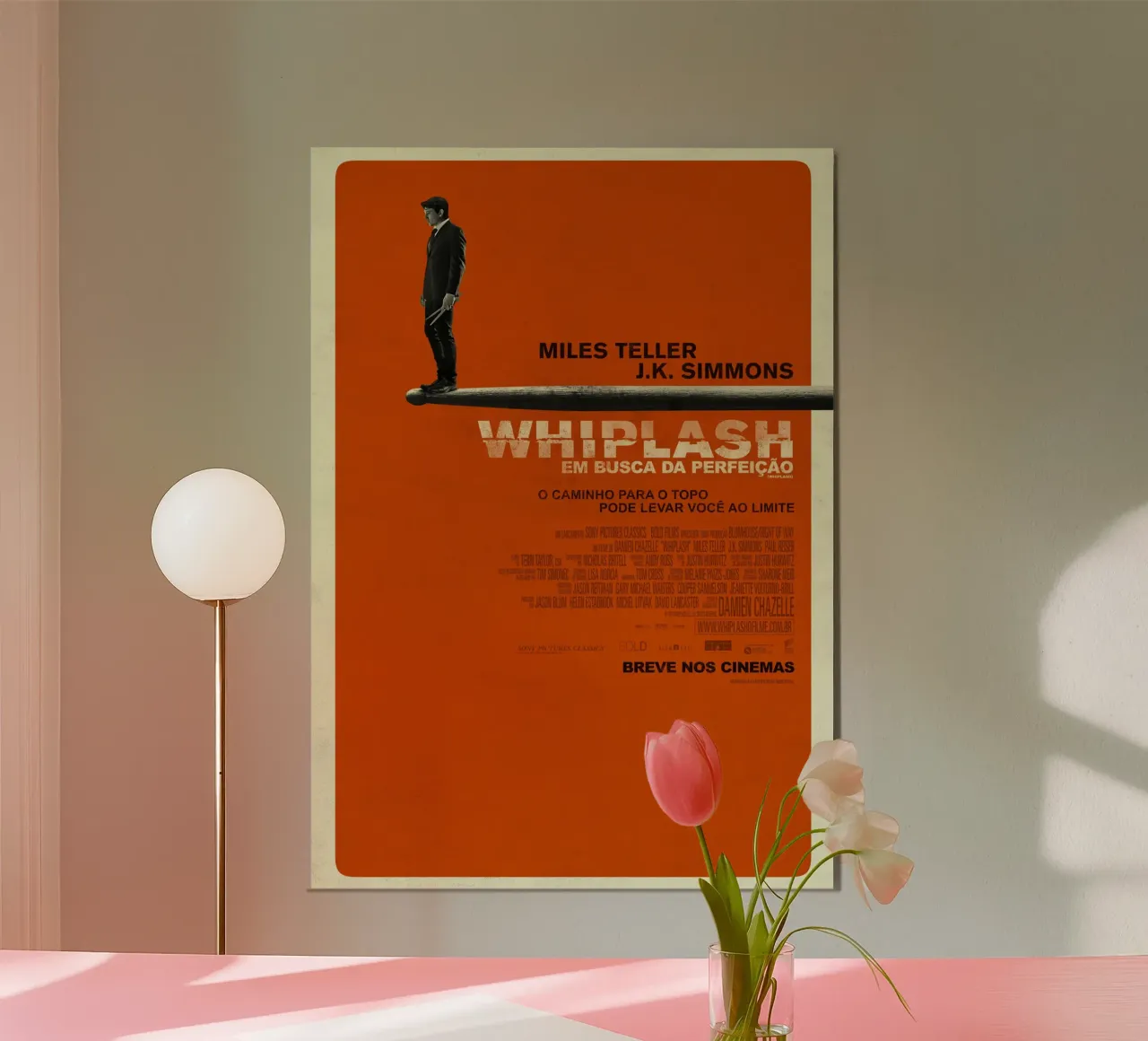 Whiplash poster con telaio in legno da Attaboy Dsgn