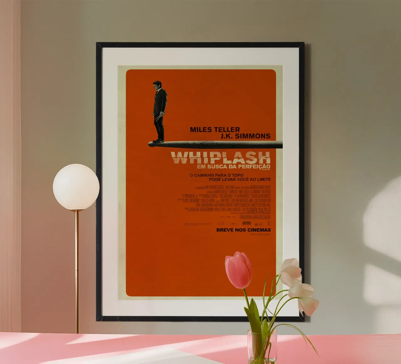 Whiplash poster con telaio in legno da Attaboy Dsgn