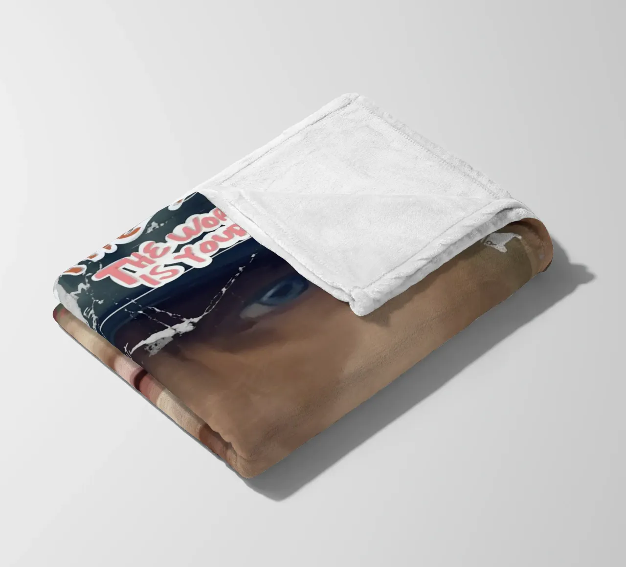 Shelby street art fleece blanket by Low poly art