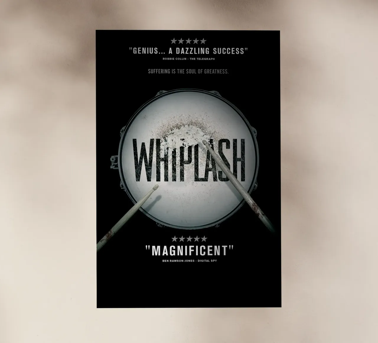 Whiplash pellicola backlit da Attaboy Dsgn