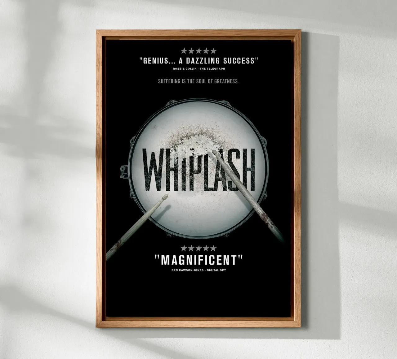 Whiplash canvas met Baklijst van Attaboy Dsgn