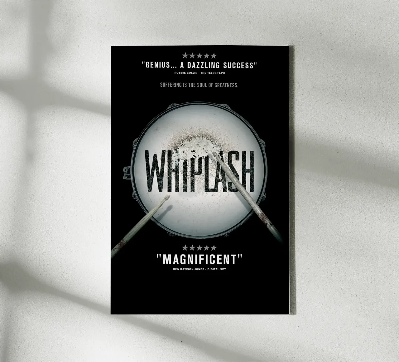 Whiplash canvas met Baklijst van Attaboy Dsgn