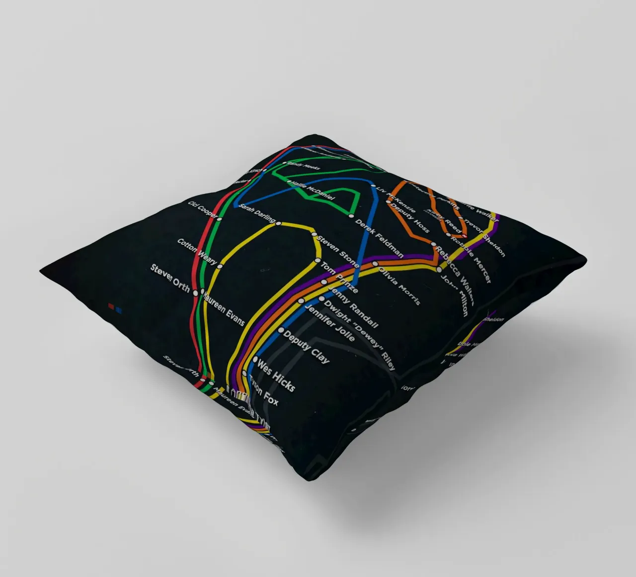 Scream New York Subway Transit cuscino da Attaboy Dsgn
