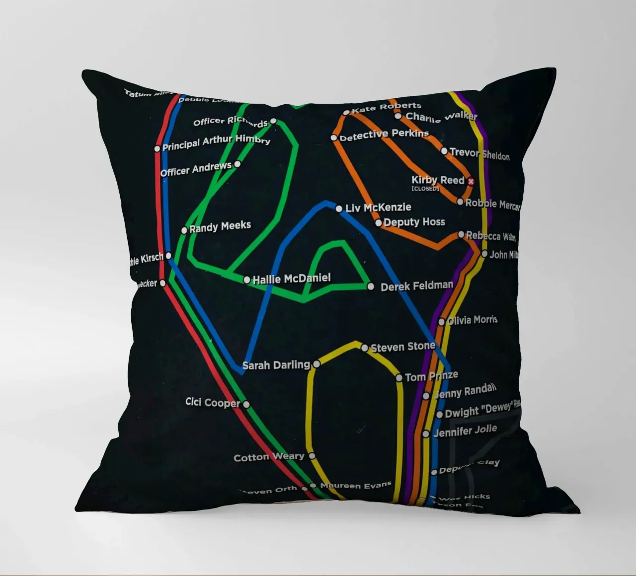 Scream New York Subway Transit cuscino da Attaboy Dsgn