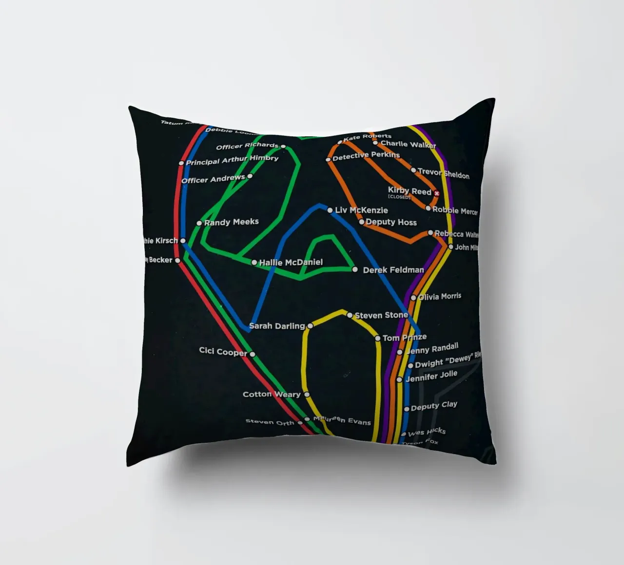 Scream New York Subway Transit cuscino da Attaboy Dsgn