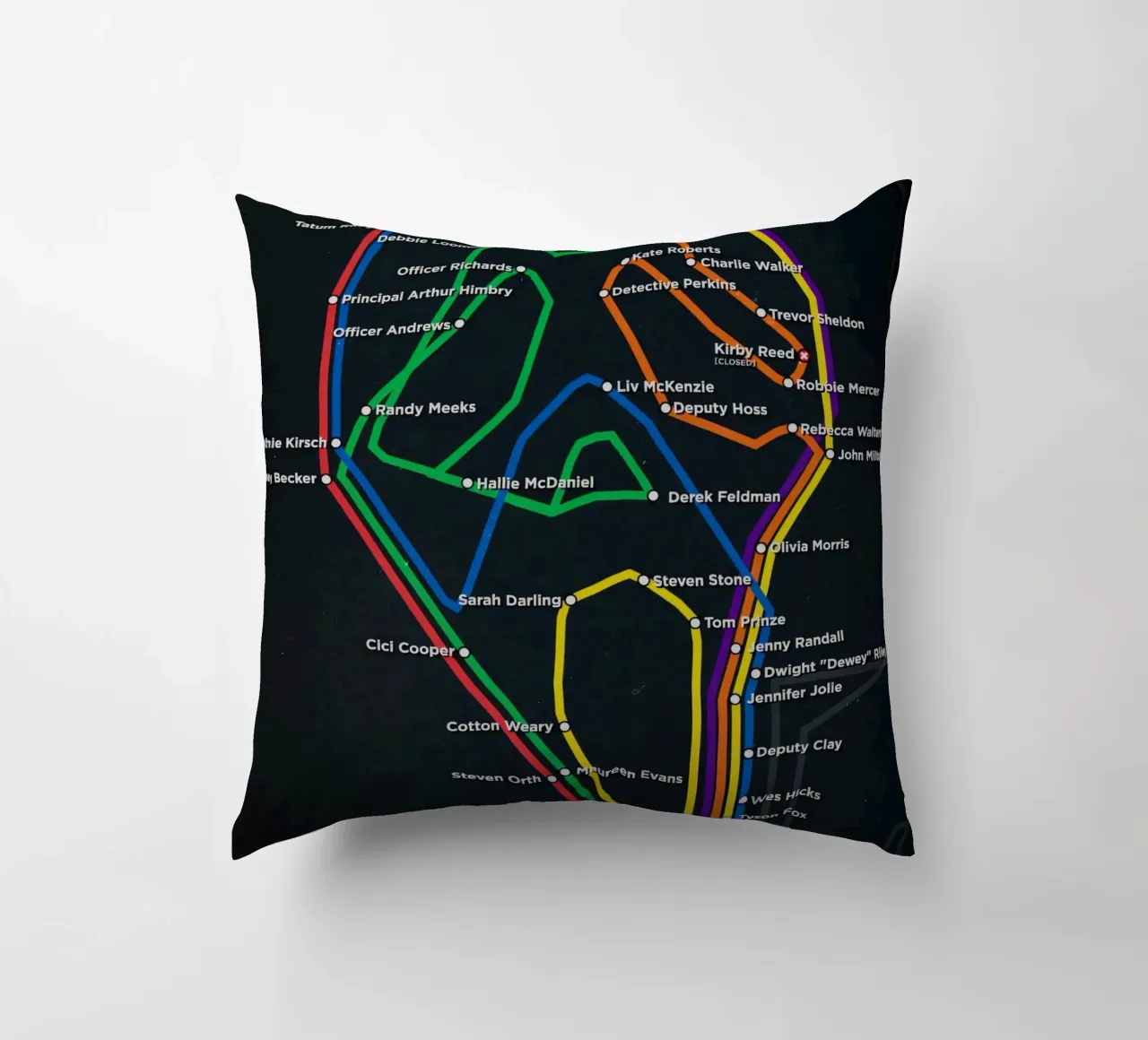 Scream New York Subway Transit cuscino da Attaboy Dsgn