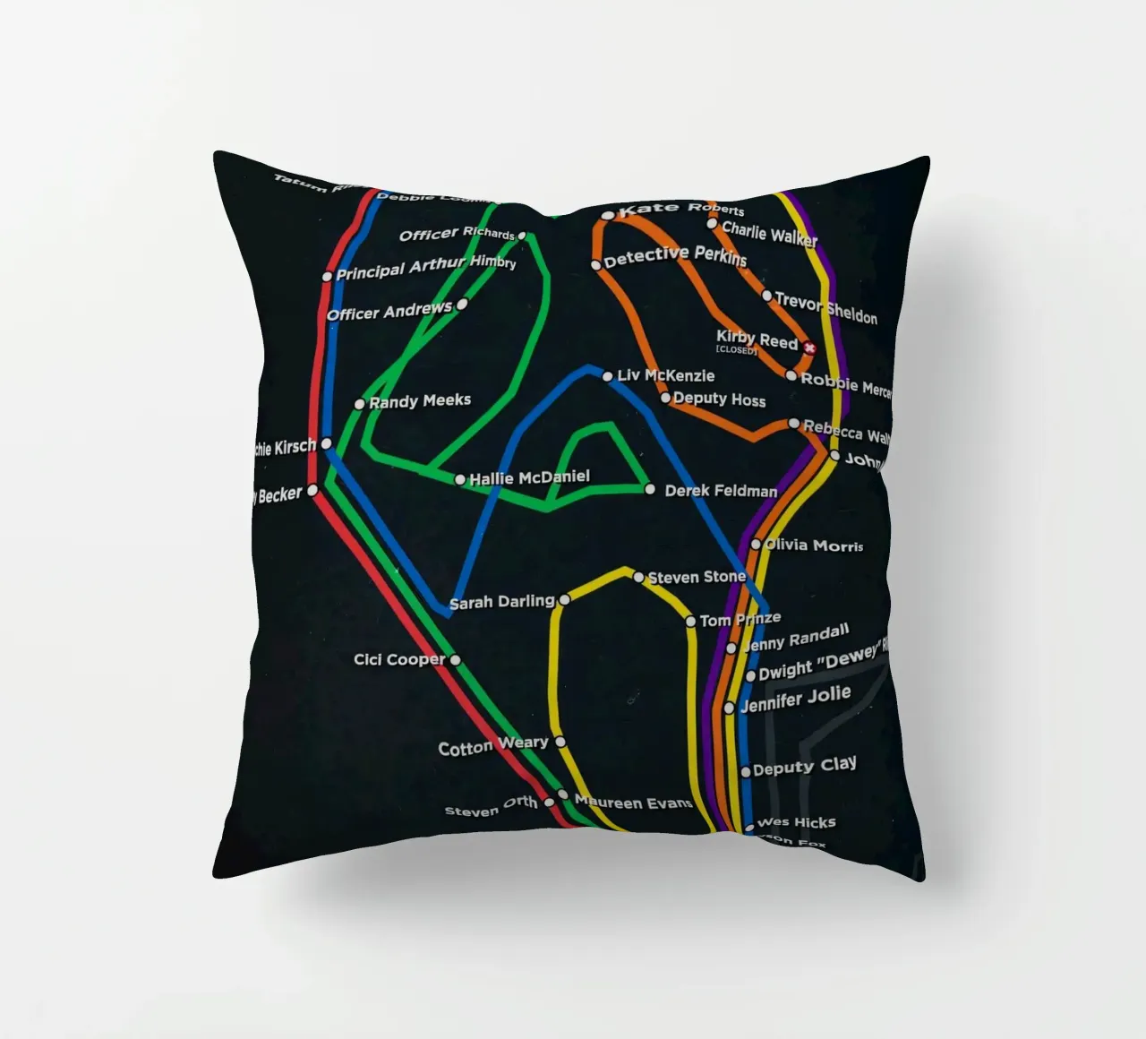 Scream New York Subway Transit cuscino da Attaboy Dsgn
