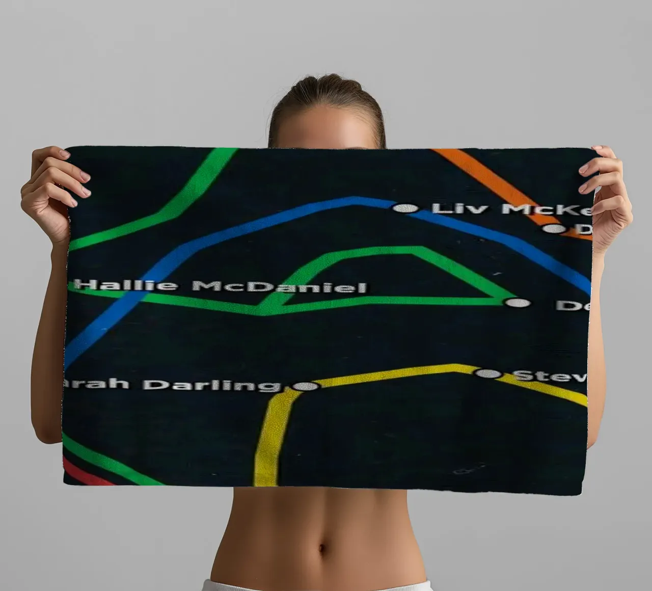 Scream New York Subway Transit asciugamano da bagno da Attaboy Dsgn