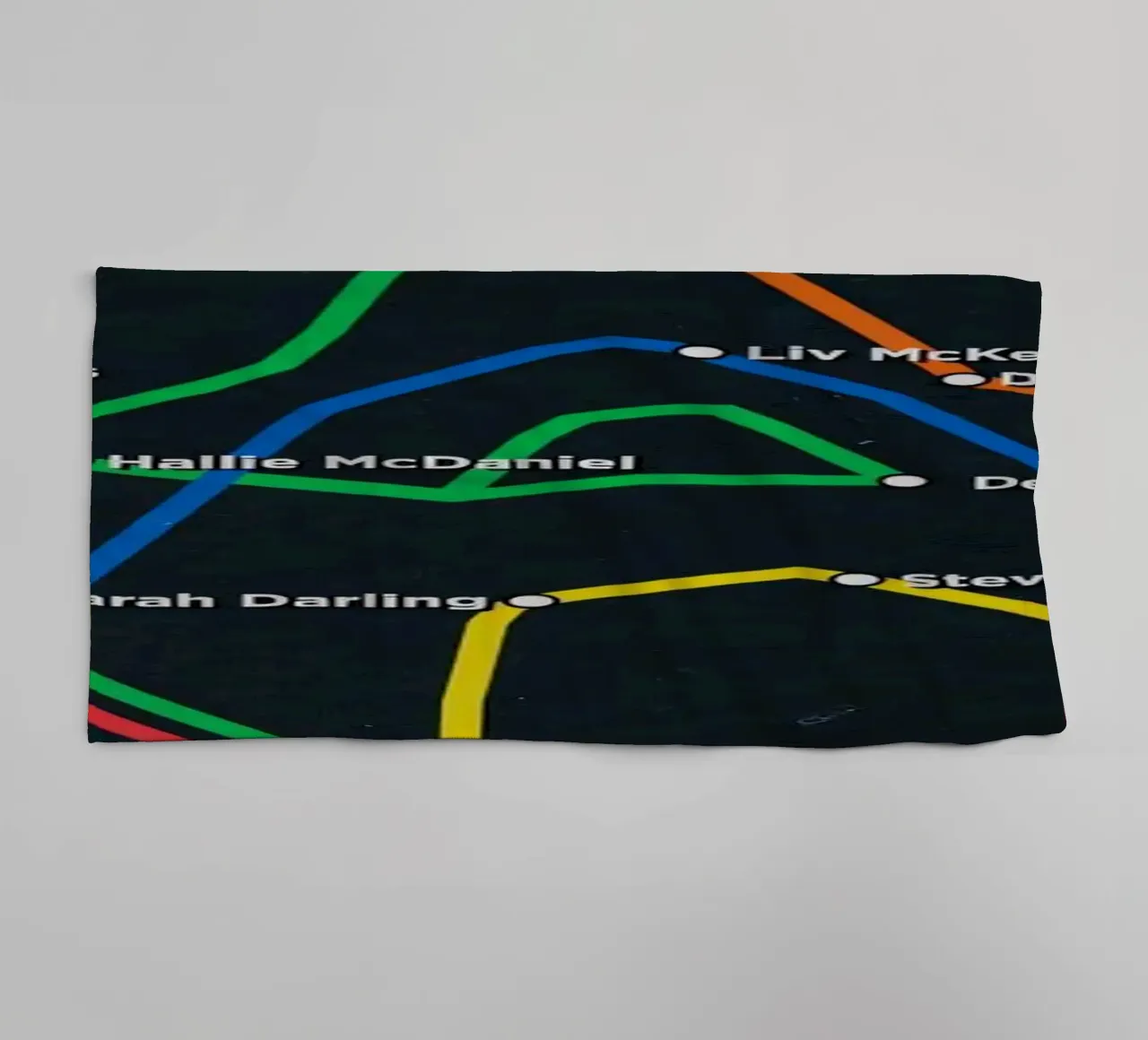 Scream New York Subway Transit asciugamano da bagno da Attaboy Dsgn