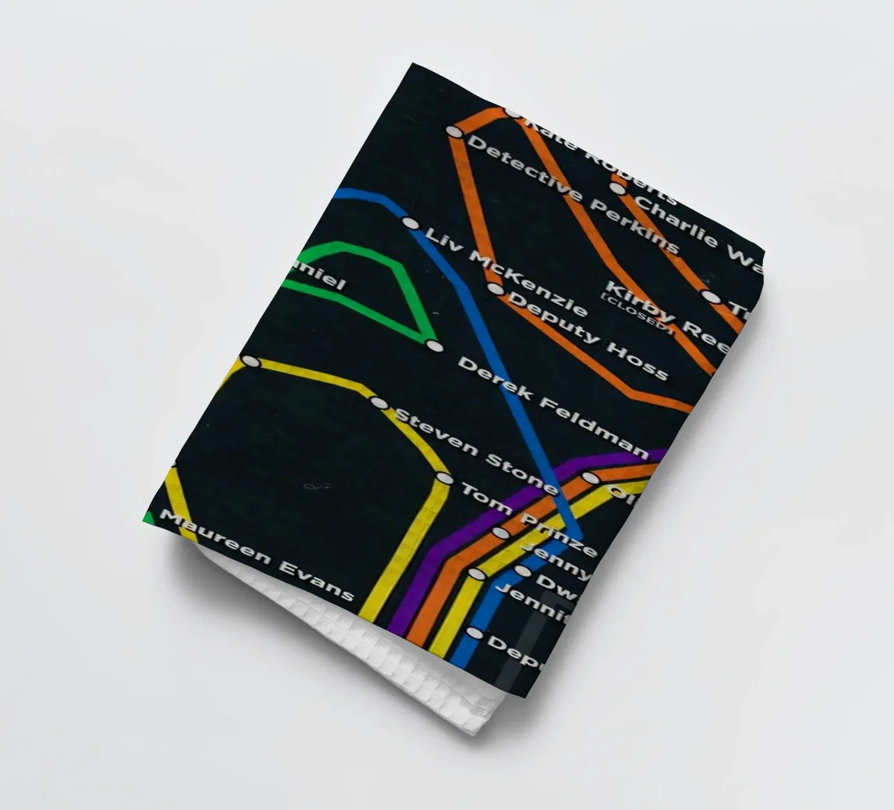 Scream New York Subway Transit canovaccio da cucina da Attaboy Dsgn