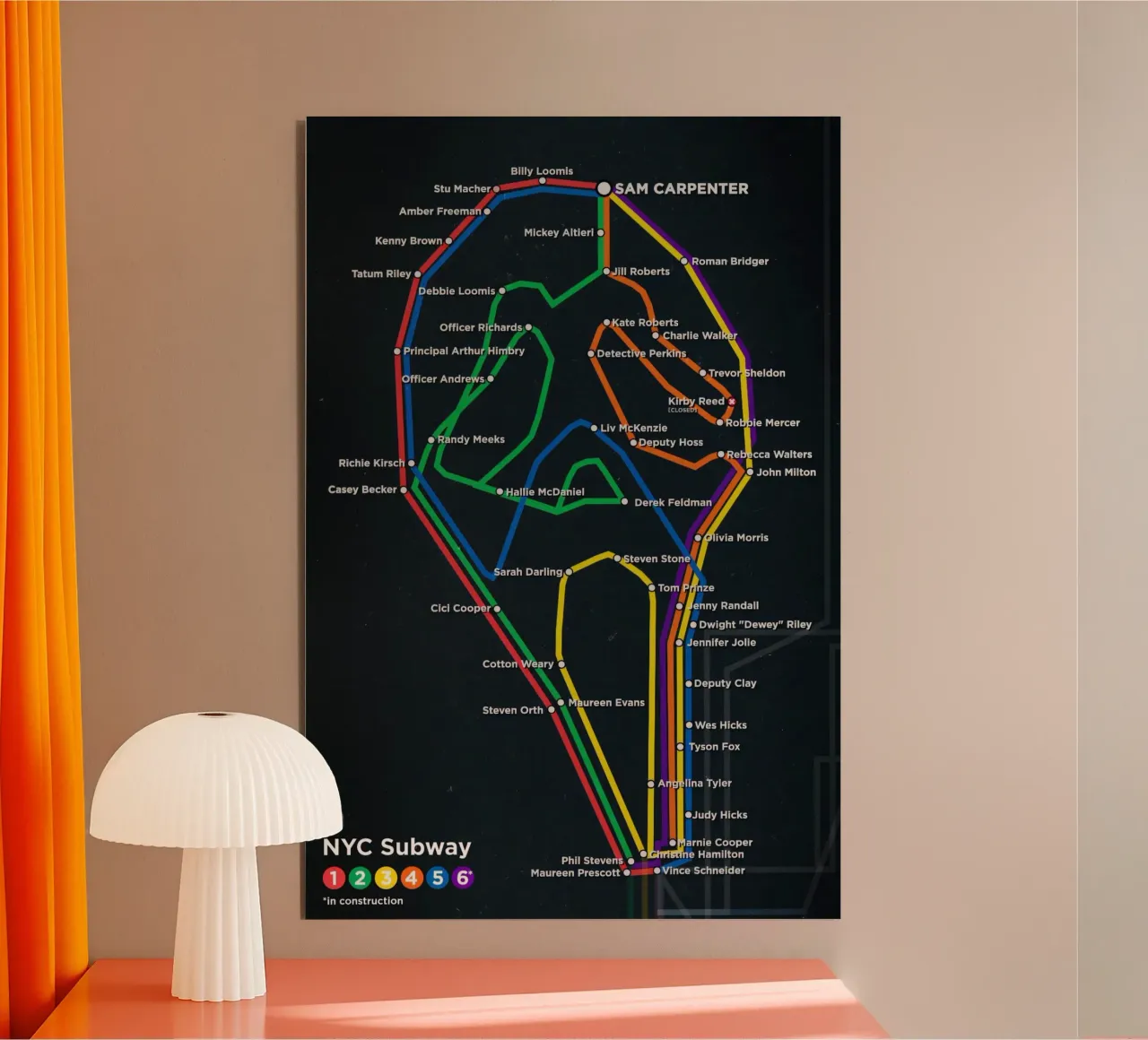 Scream New York Subway Transit alluminio dibond da Attaboy Dsgn