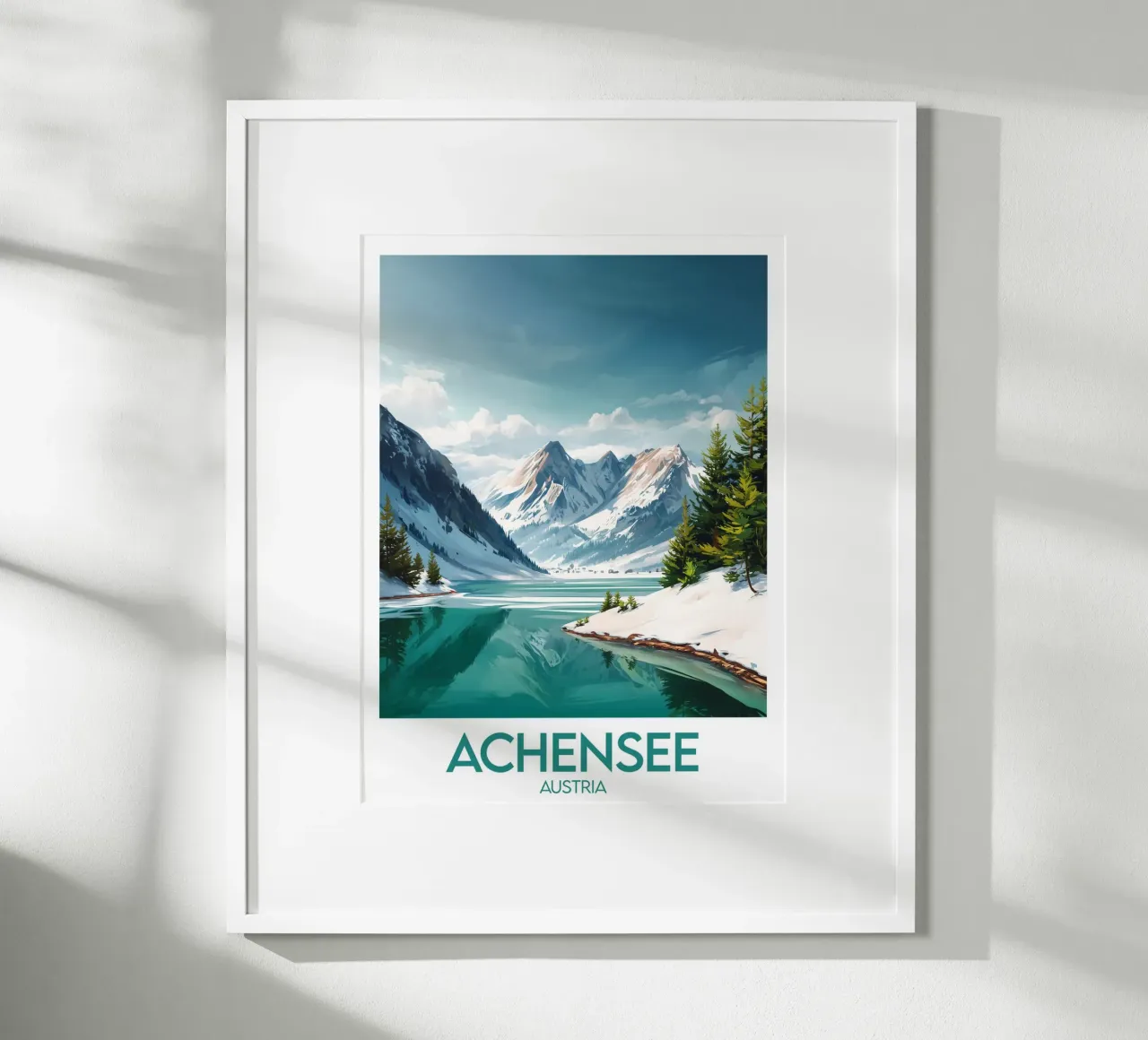 Affiche Achensee Autriche carta hahnemühle da Frame the World