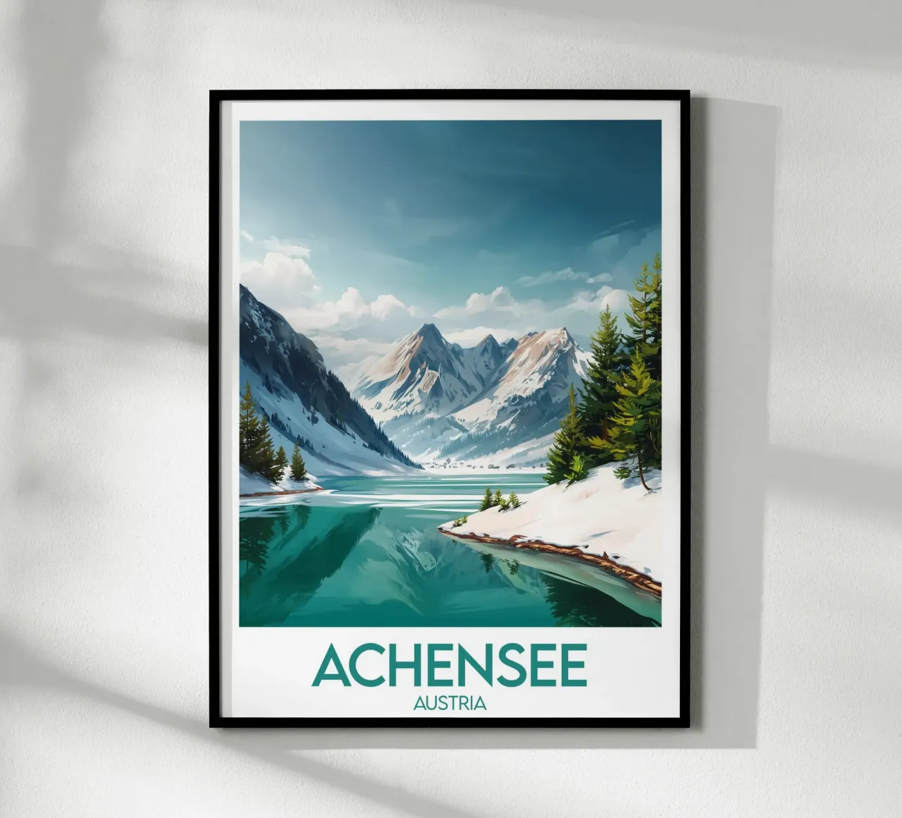 Affiche Achensee Autriche carta hahnemühle da Frame the World