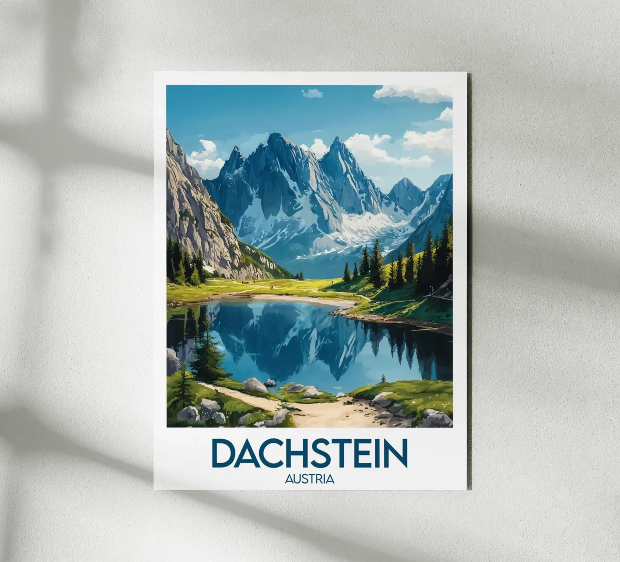 Affiche Dachstein alluminio dibond da Frame the World
