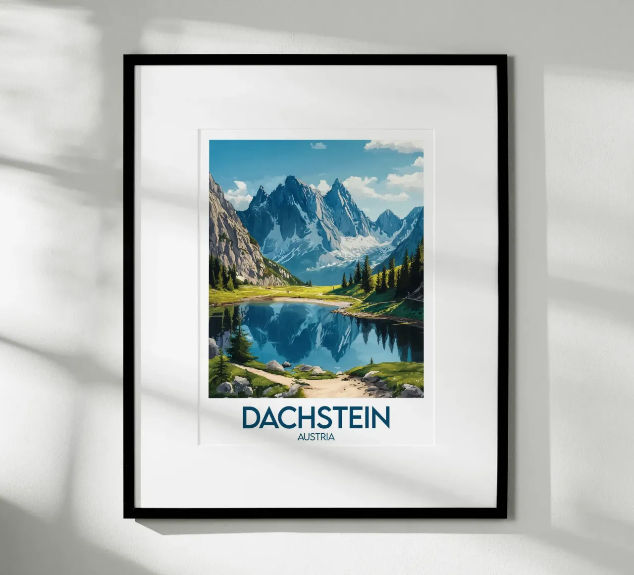 Affiche Dachstein Autriche carta hahnemühle da Frame the World