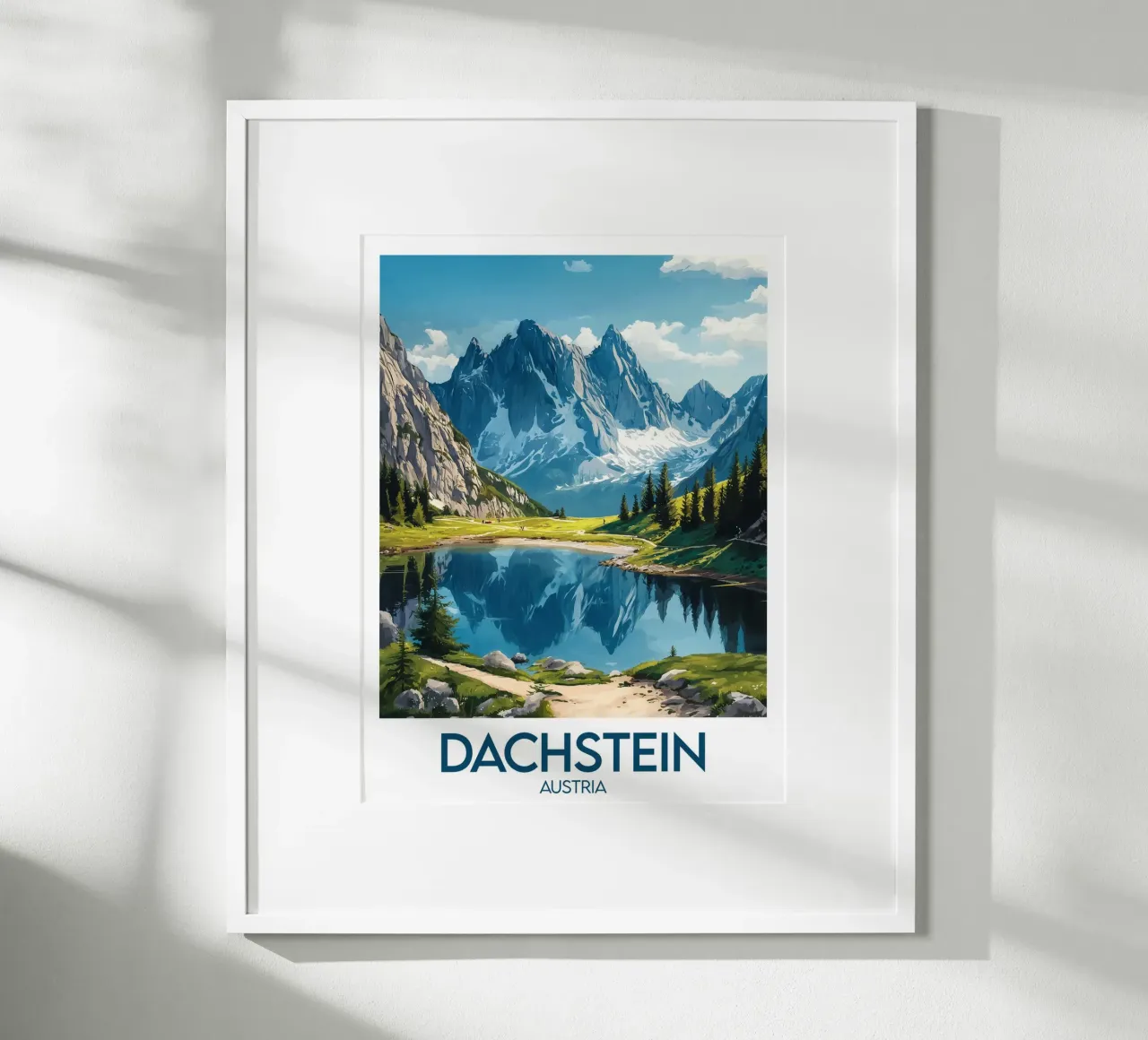 Affiche Dachstein Autriche carta hahnemühle da Frame the World