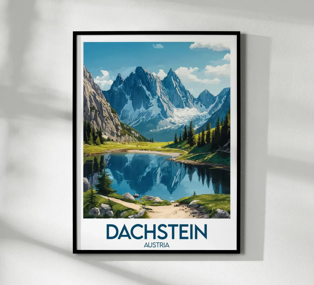 Affiche Dachstein Autriche carta hahnemühle da Frame the World