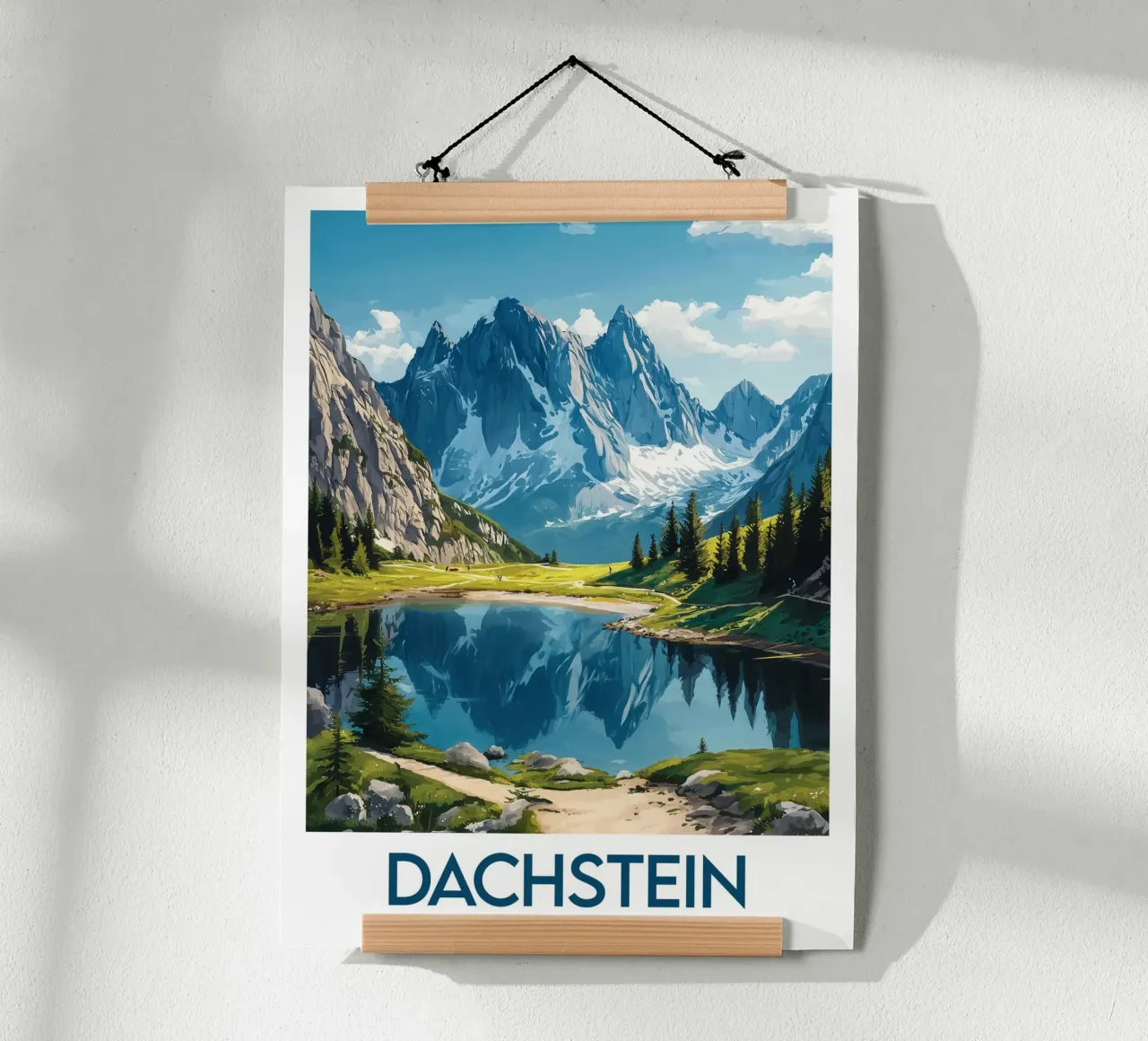 Affiche Dachstein Autriche carta hahnemühle da Frame the World