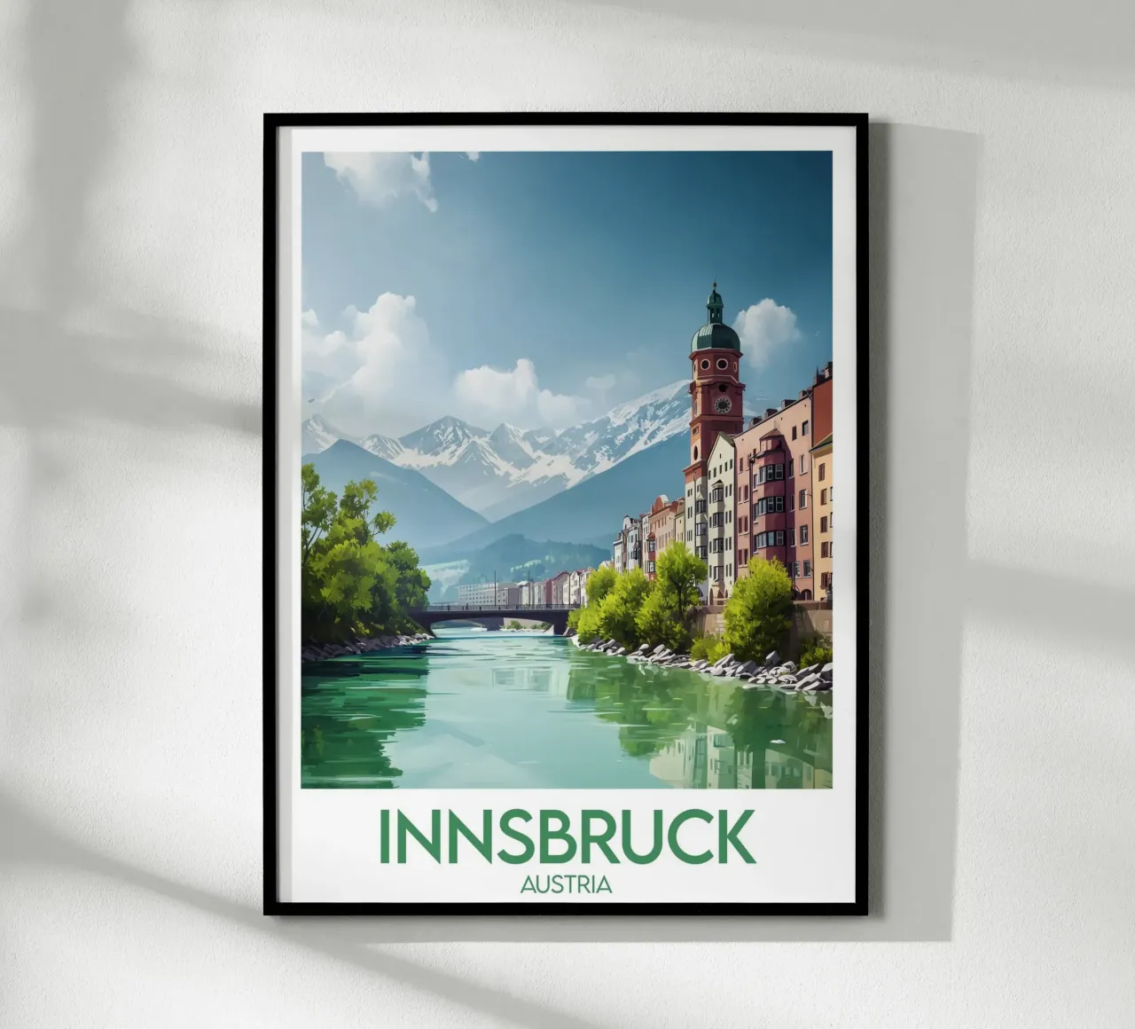 Affiche Innsbruck poster con telaio in plastica da Frame the World