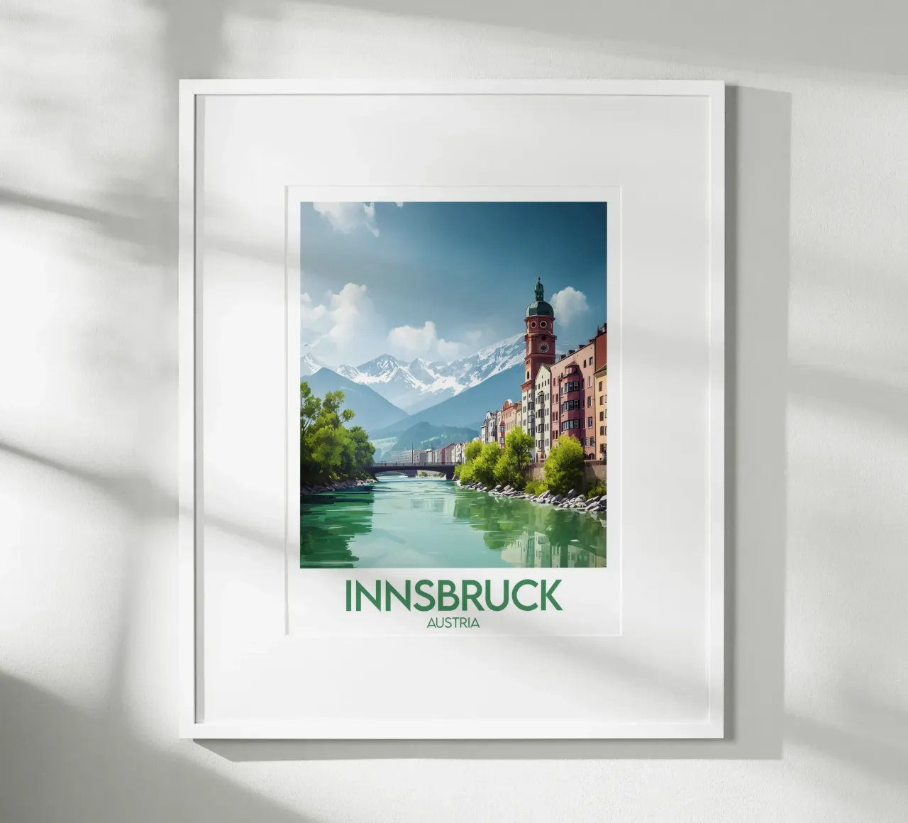 Affiche Innsbruck poster con telaio in plastica da Frame the World