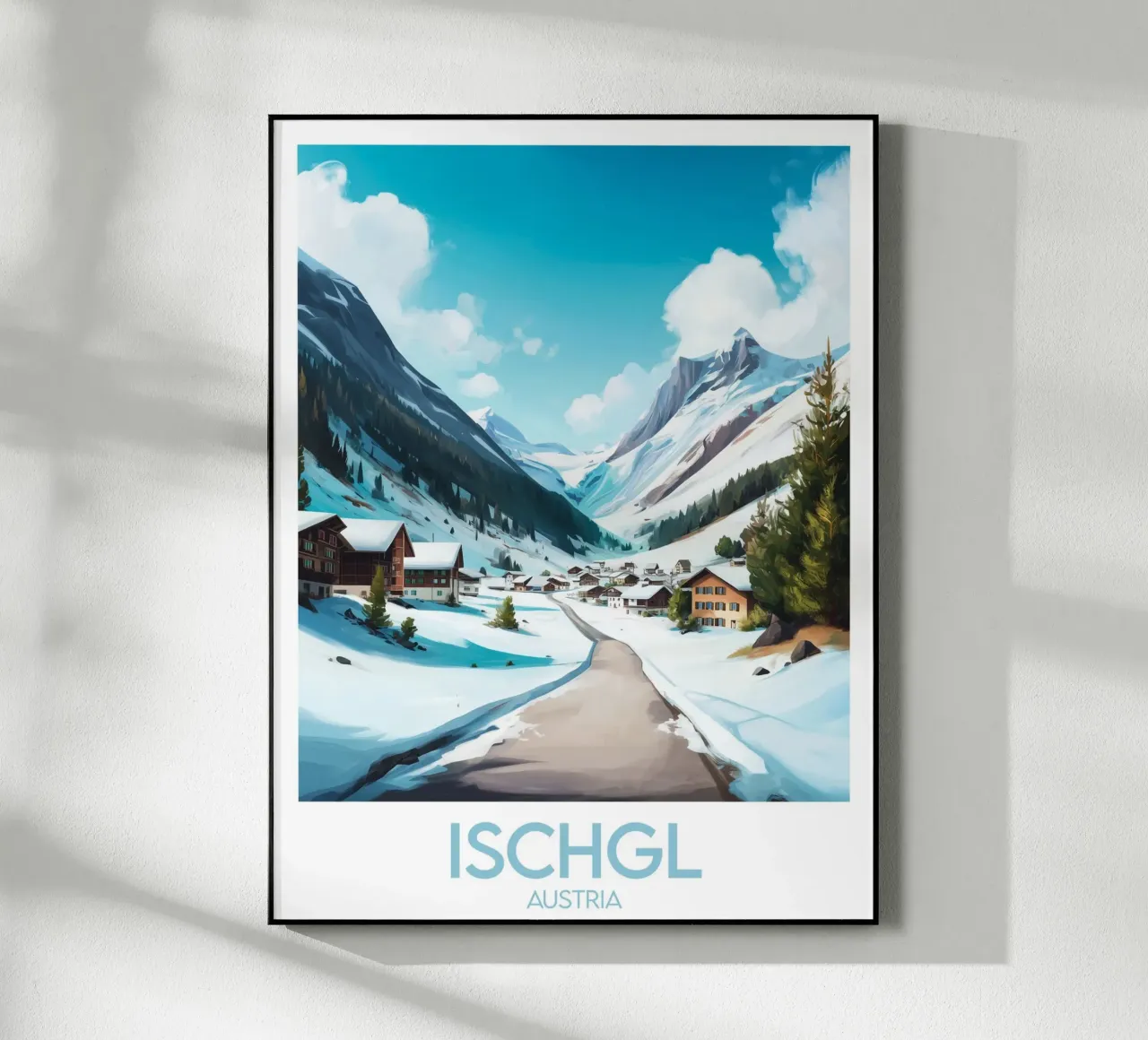 Affiche Ischgl Autriche plexiglass da Frame the World