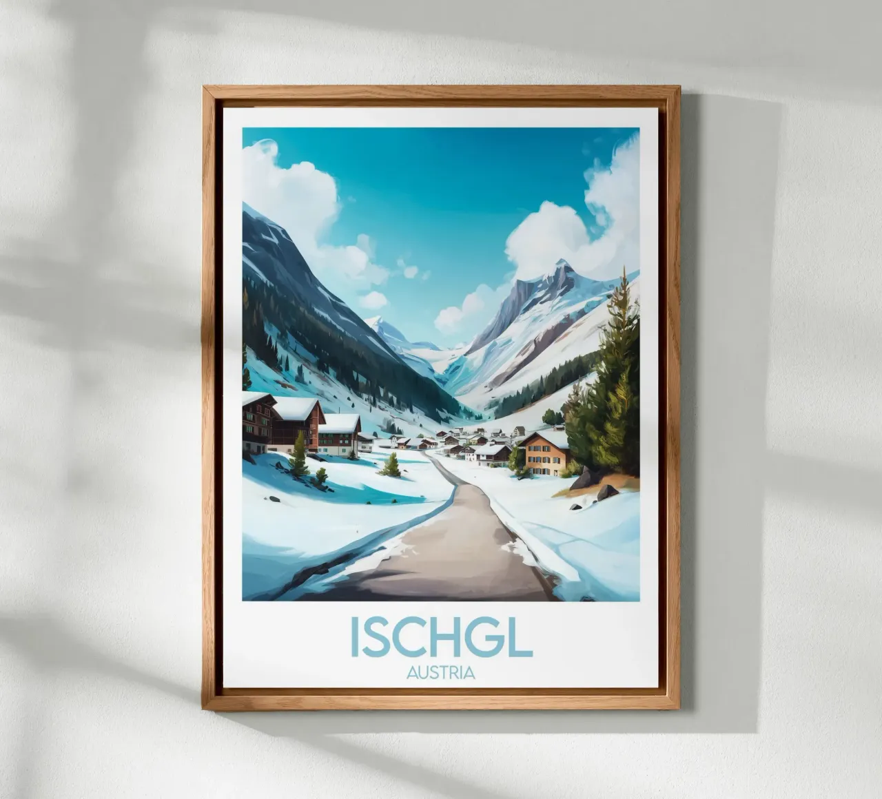Affiche Ischgl Autriche alluminio dibond da Frame the World