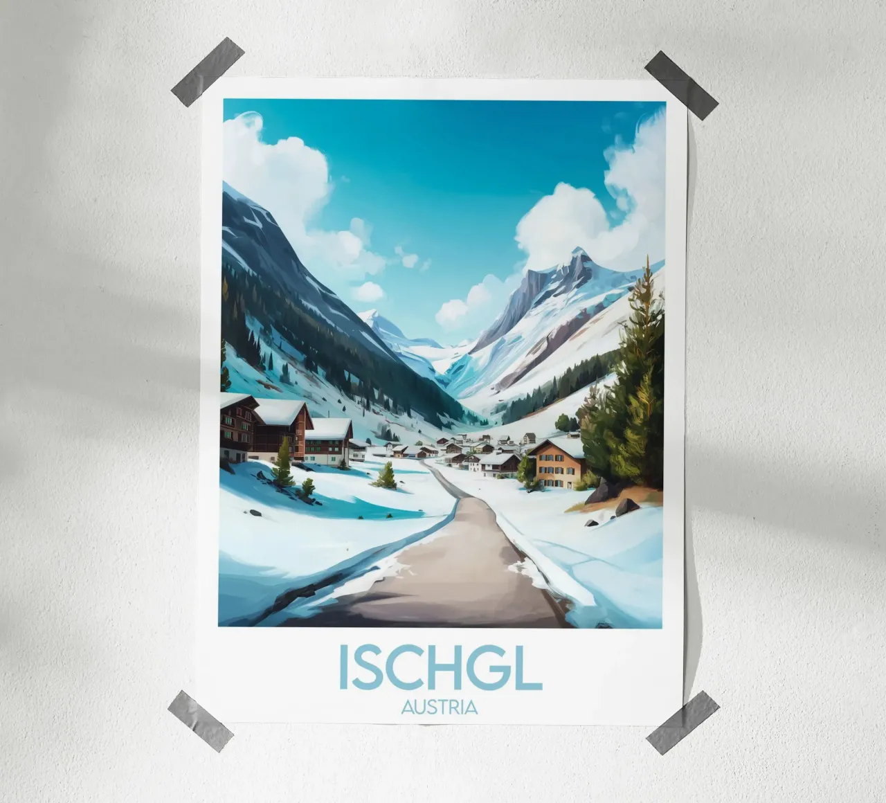 Affiche Ischgl poster da Frame the World