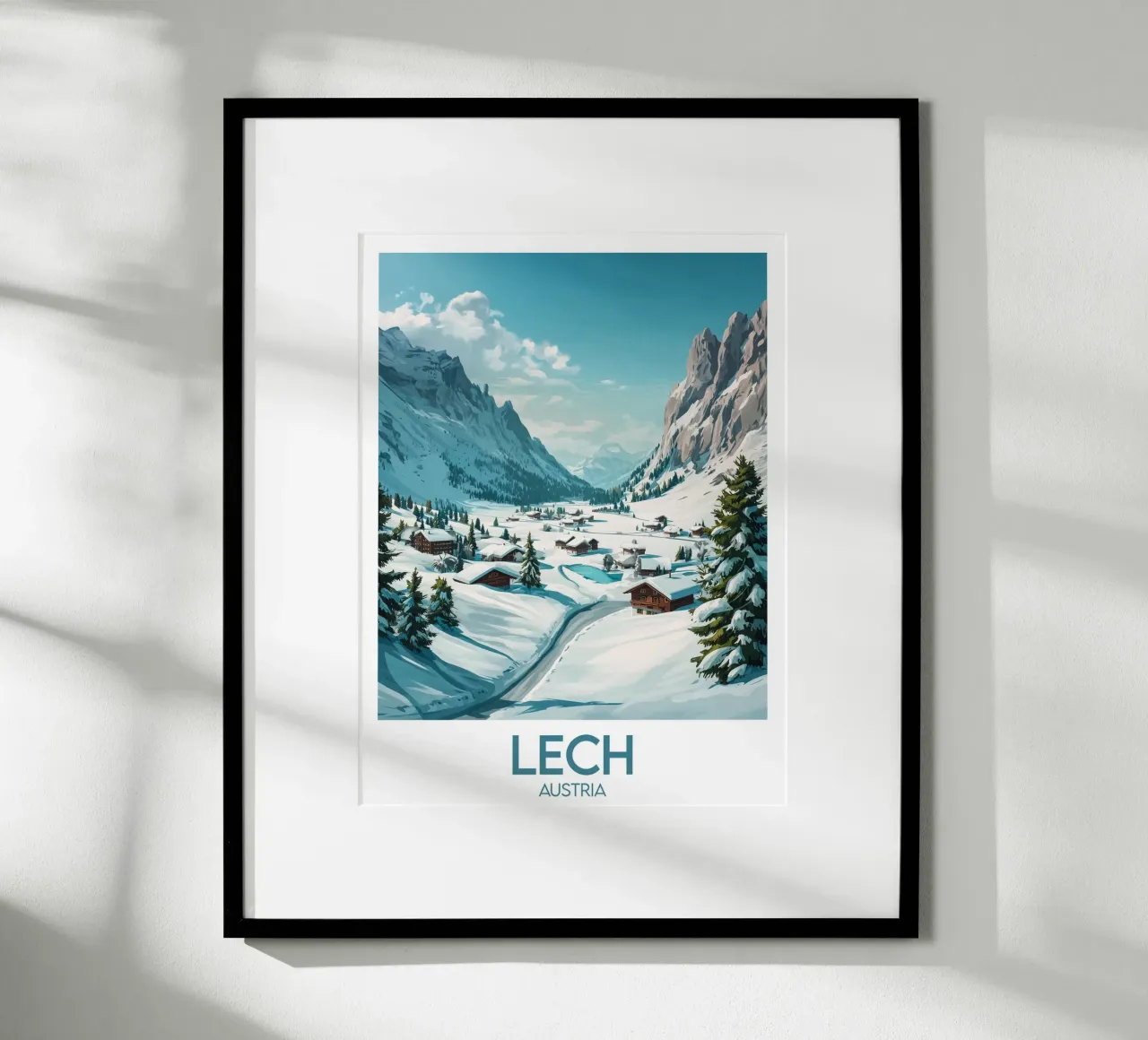 Affiche Lech poster con telaio in legno da Frame the World