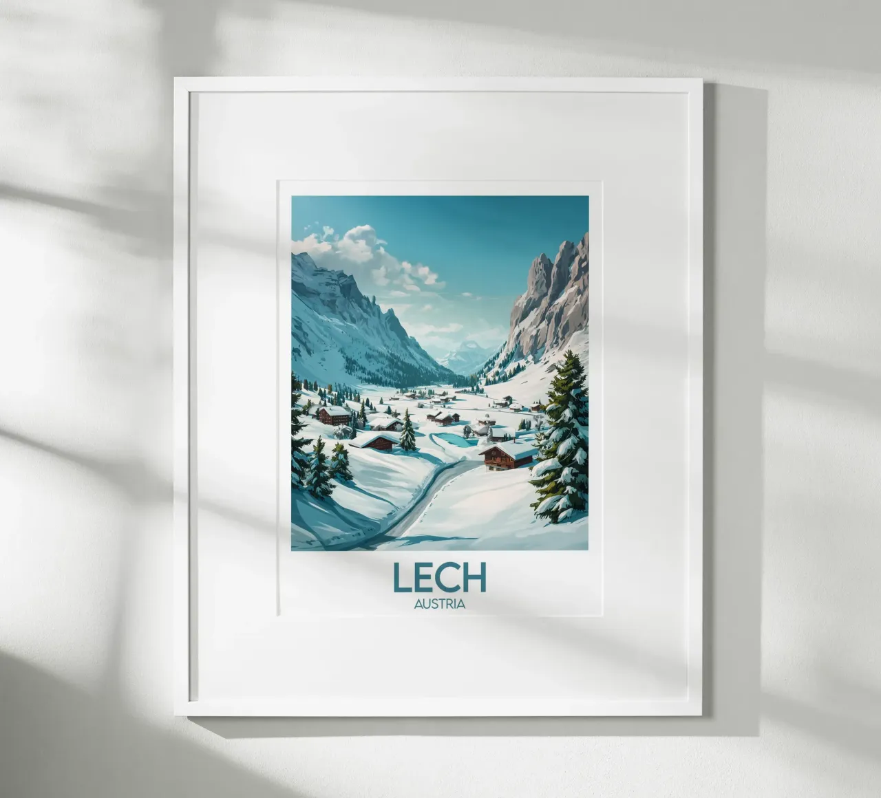 Affiche Lech poster con telaio in legno da Frame the World