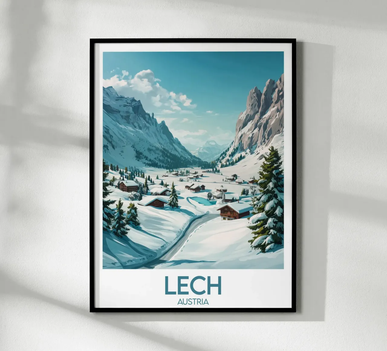 Affiche Lech poster con telaio in legno da Frame the World