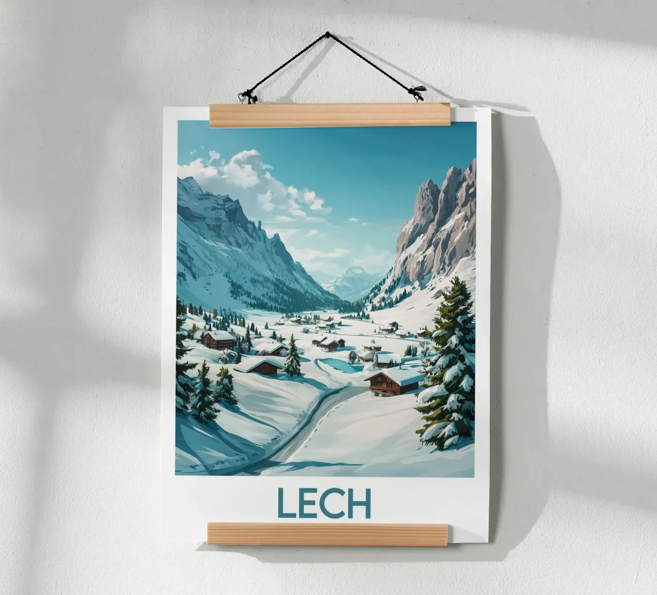 Affiche Lech poster con telaio in legno da Frame the World