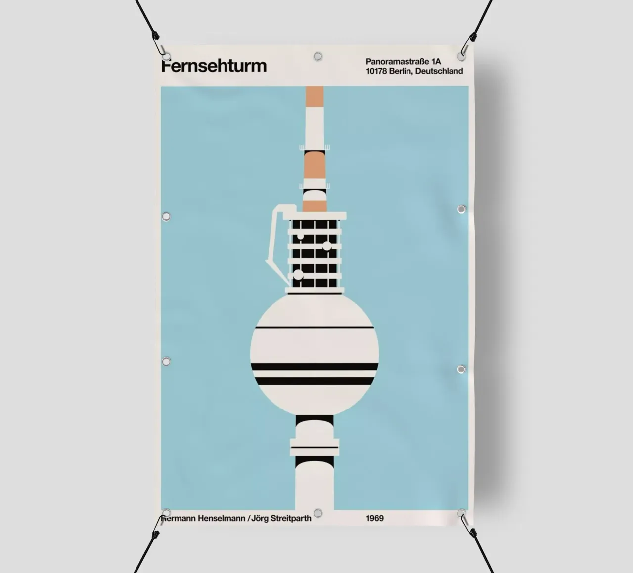 Fersehturm telo in pvc da Florent Bodart