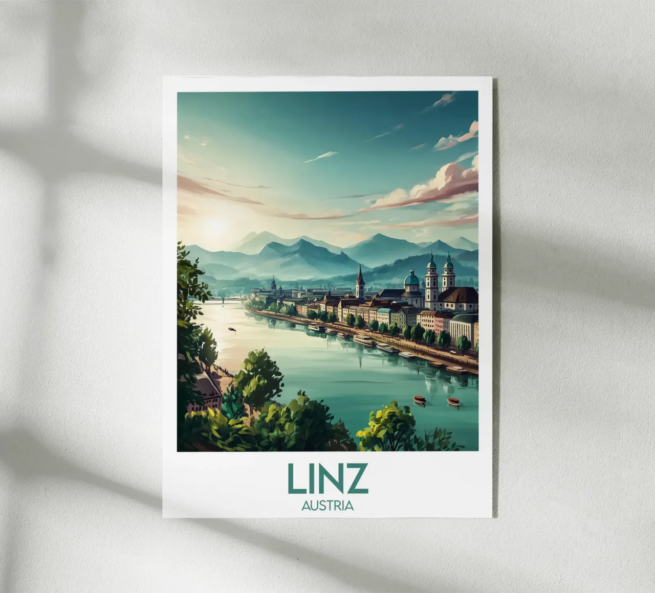 Affiche Linz Autriche plexiglass da Frame the World