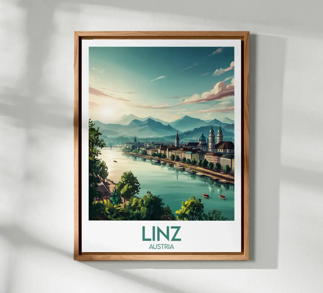 Affiche Linz Autriche alluminio dibond da Frame the World