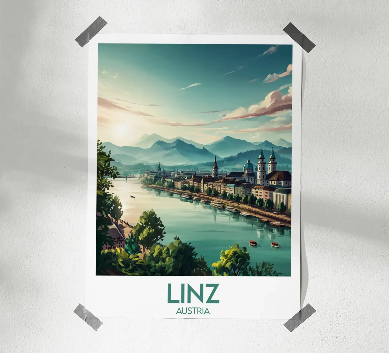 Affiche Linz poster da Frame the World