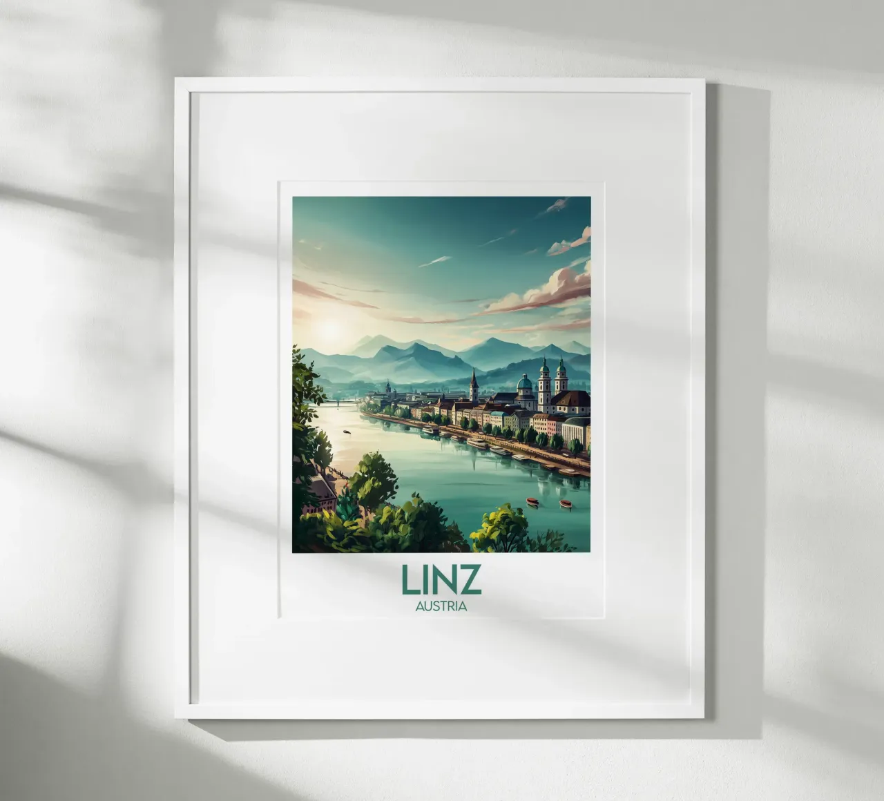 Affiche Linz poster da Frame the World