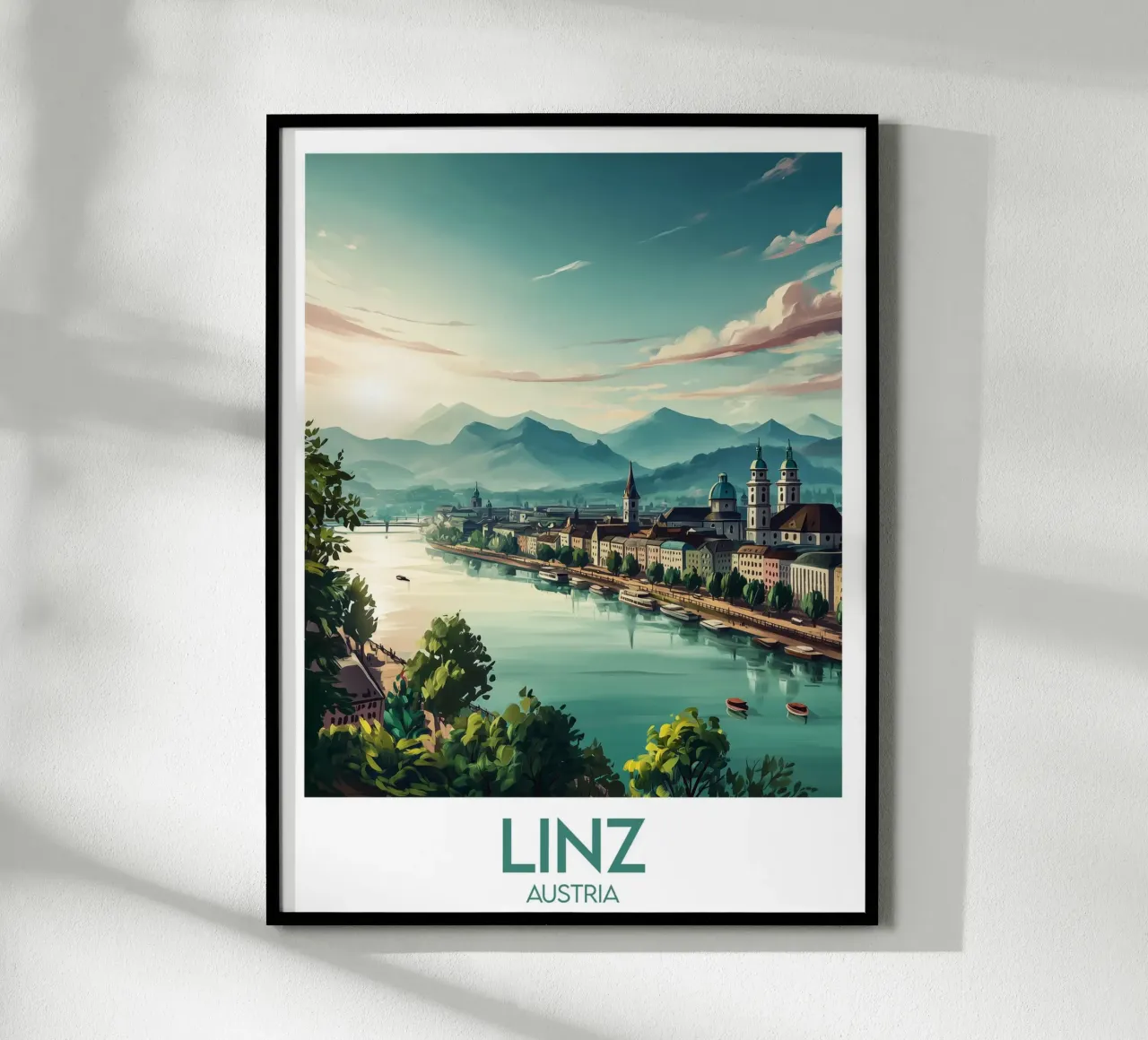 Affiche Linz poster da Frame the World